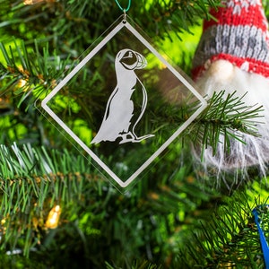 Ornamento del segnale stradale dell'incrocio del puffin