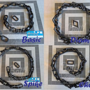 Schaum Kettenglieder für Cosplay Crafting - EVA Schaum - 4 Arten - 5 mm dick - 1 Yard