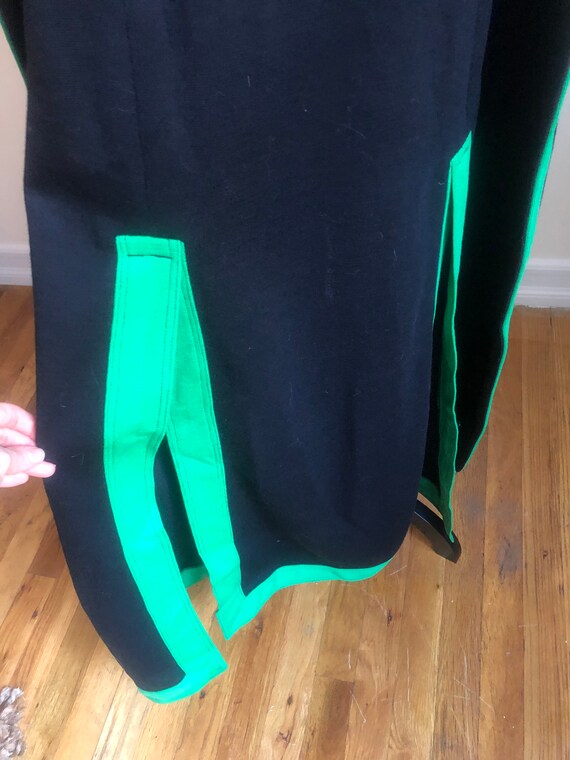 Adolfo vintage 1980s black and green sweater jack… - image 4