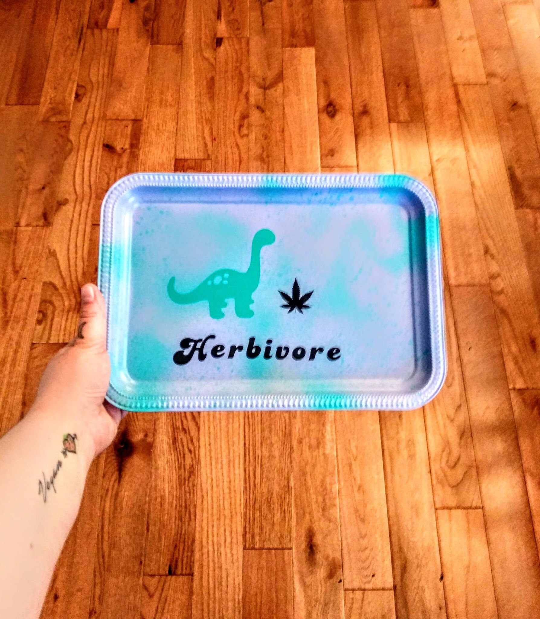 Herbivore Dinosaur Weed Tray Etsy