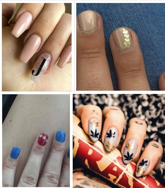 vinyl nail decal sticker pack 20 small stickers etsy
