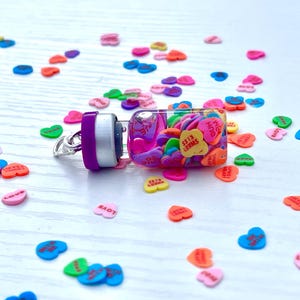 Valentines badge reel charm