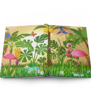 Pink Flamingo - 150 pages (75 sheets)  pages lined journal | Lined Journal | Flamingo Journal | Flamingo Lined Journal