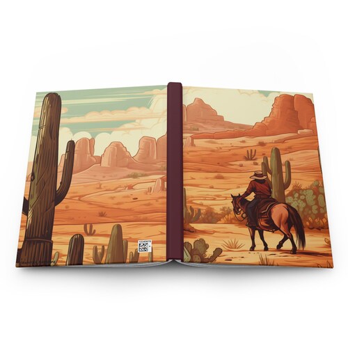 Southwestern Cowboy  Lined Hardback Journal- 150 page (75 sheets)