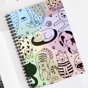Cat Universe Spiral Notebook - Ruled Line Journal | Best Cat Lover Gift | Cat Mom Gift
