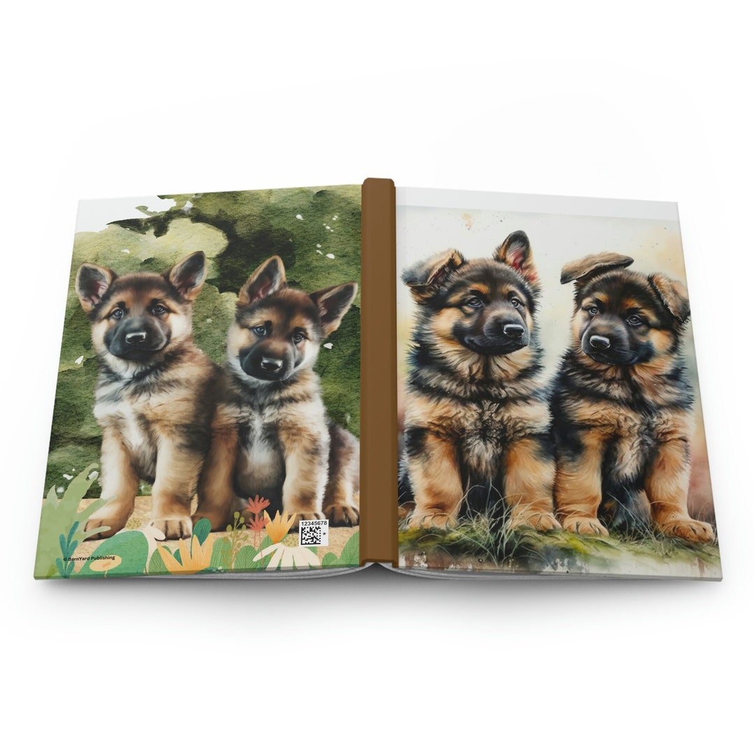 Gsd Journal German Shepherd Puppies Lined Journal - 150 Page (75 Sheets)- Best Gift ...