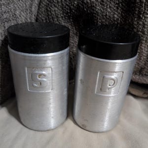 Aluminum Salt & Pepper Shakers