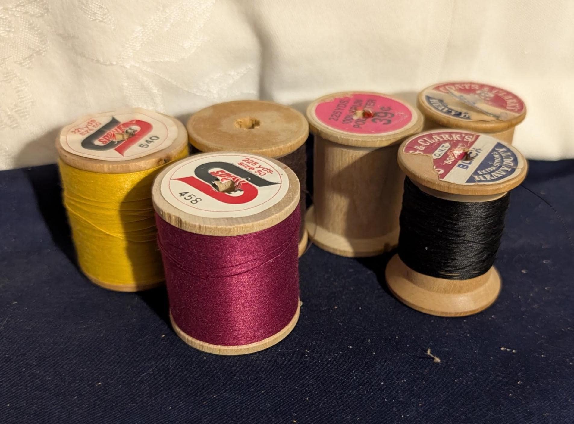 Without Thread Wood Spools With and Without Thread - Etsy