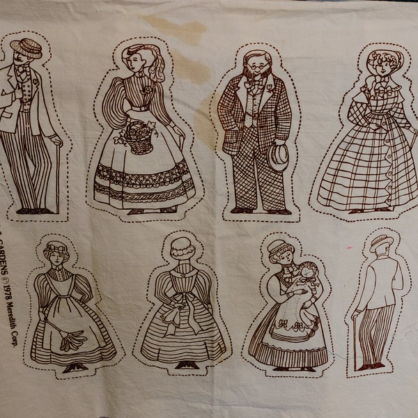 Old Fashioned Stuffed Dolls Printed Patterns