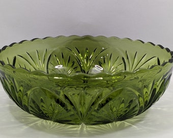 Medallion Green 8" Salad/Fruit/Dessert/Chip Serving Bowl by ANCHOR HOCKING