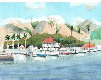 Lahaina Marina II print