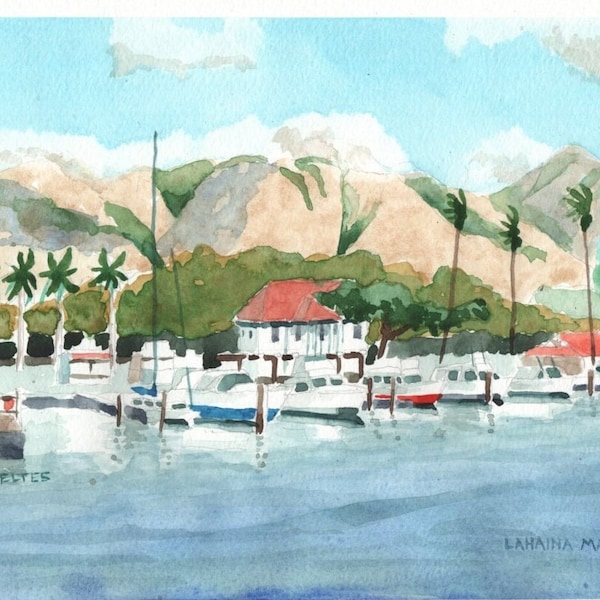 Imprimé Lahaina Marina II