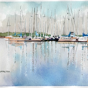 Print- Richmond, CA Marina