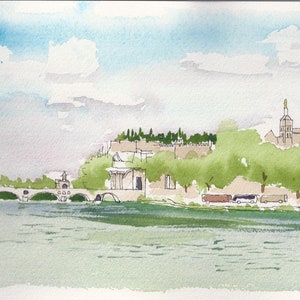 Stampa- Skyline di Avignone
