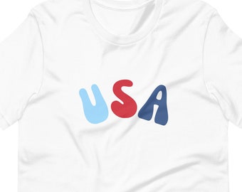 USA T-Shirt: Patriotic Fourth of July Unisex Tee