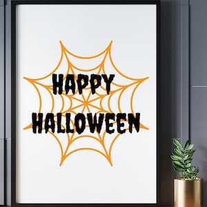 Happy Halloween Sign Printable Halloween Print Halloween Decor ...