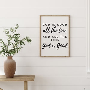 God is Good All The Time Sign Printable Fall Print Fall Decor Christian Wall Art Instant Digital Download God is Good Sign God is Good Print