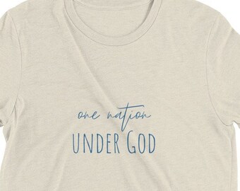 Koszulka One Nation Under God, patriotyczna koszulka z okazji 4 lipca
