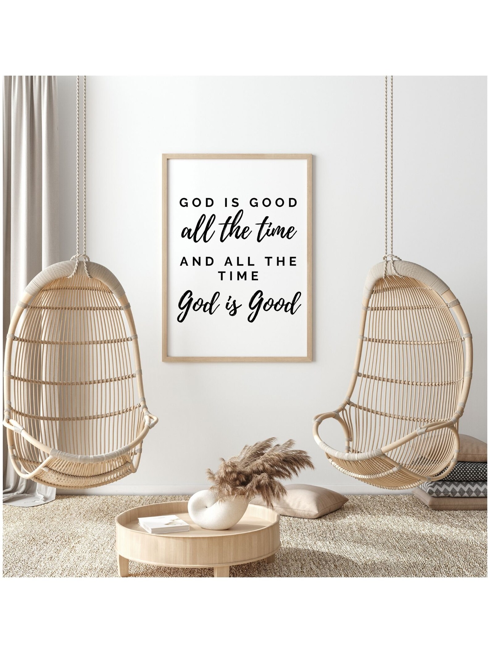 God is Good All the Time Sign Printable Fall Print Fall Decor Christian ...