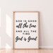 God is Good All the Time Sign Printable Fall Print Fall Decor Christian ...