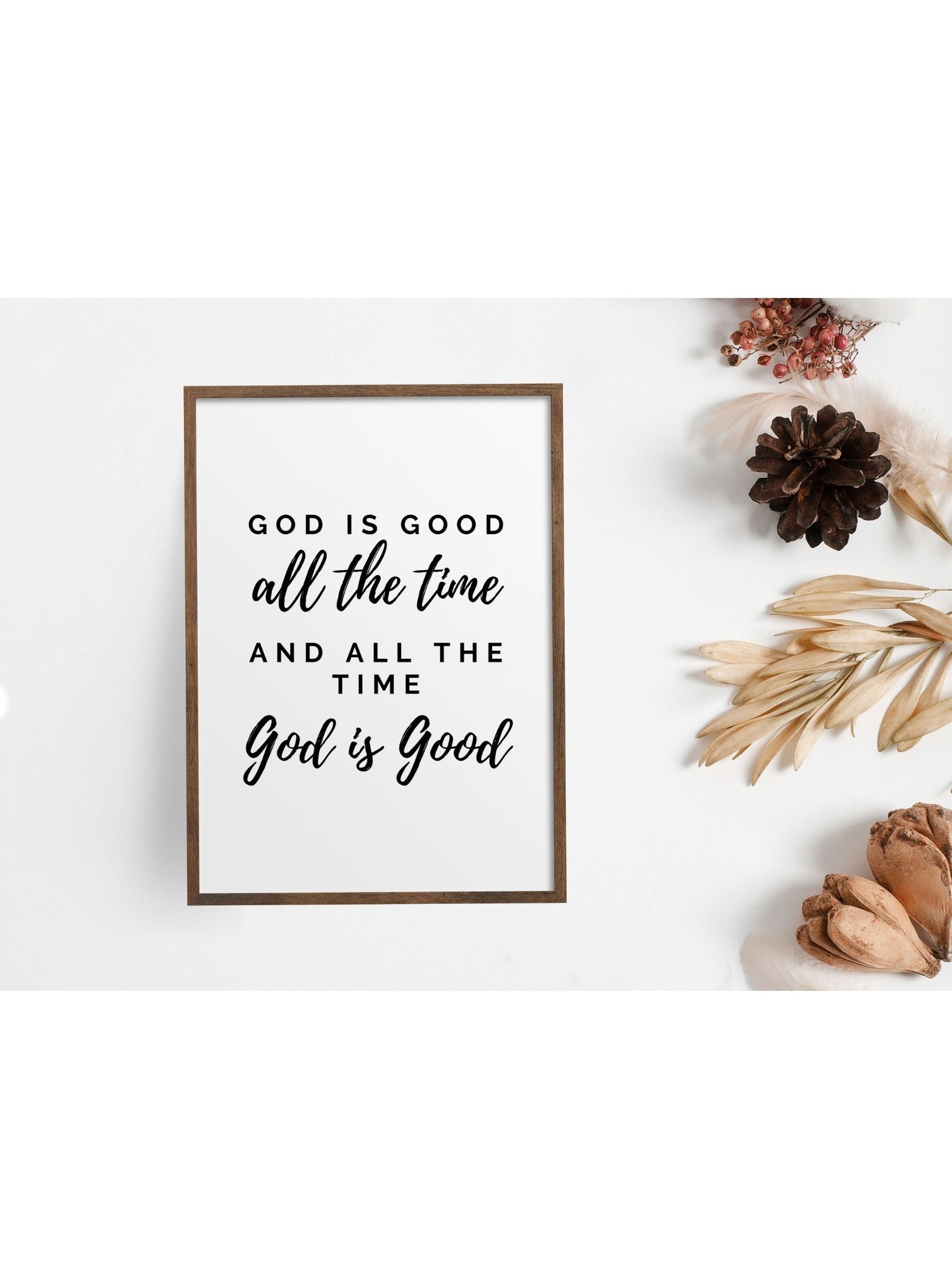 God is Good All the Time Sign Printable Fall Print Fall Decor Christian ...