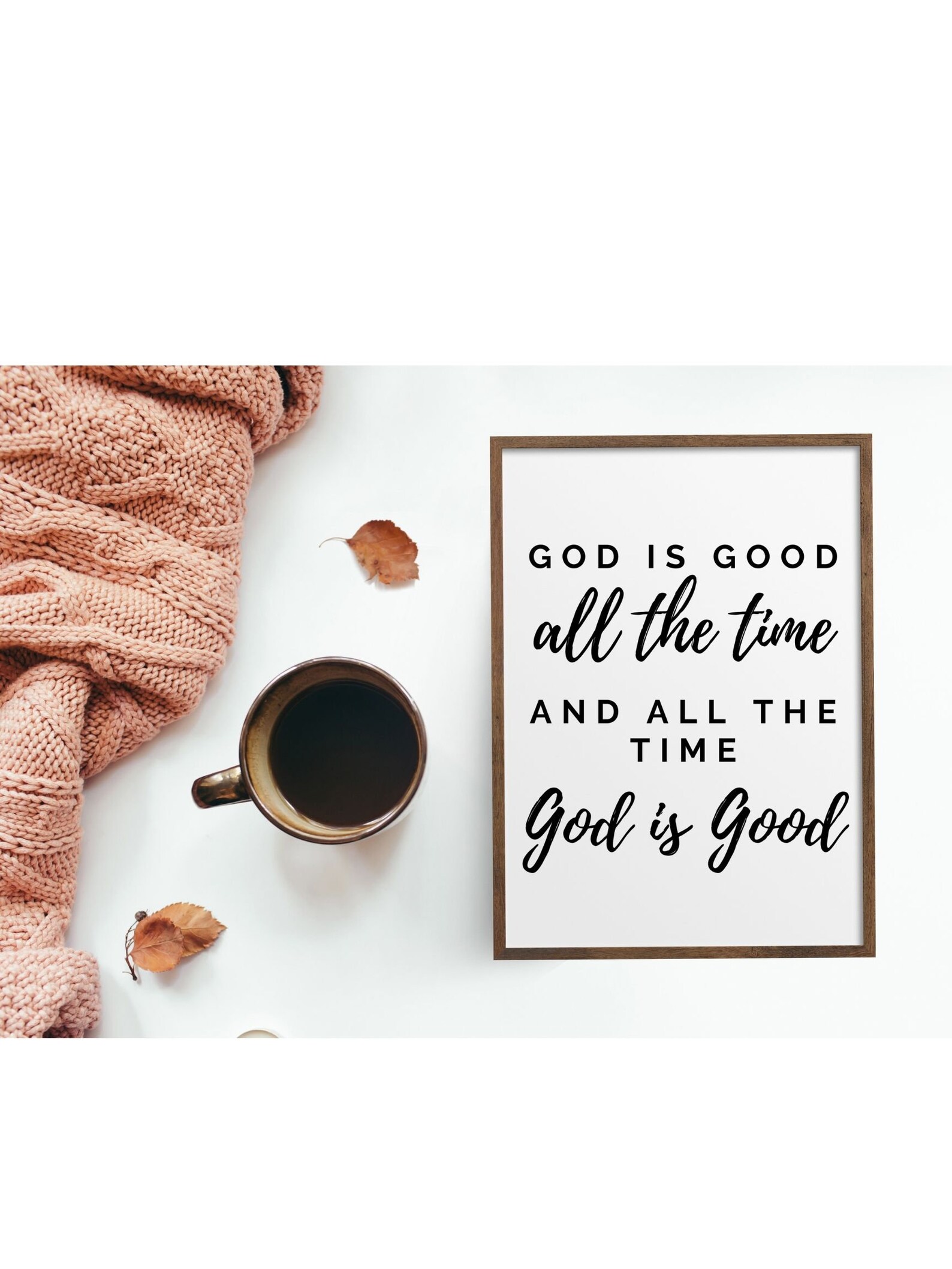 God is Good All the Time Sign Printable Fall Print Fall Decor Christian ...