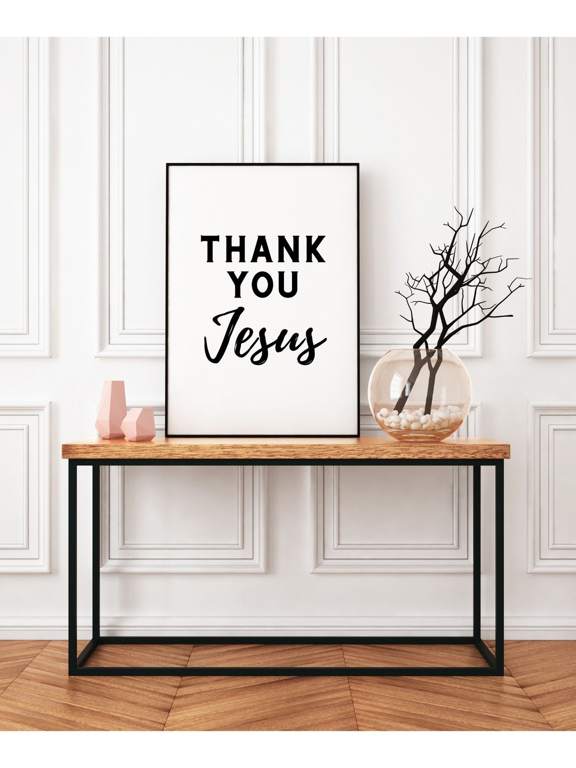 Thank You Jesus Sign Printable Print Jesus Fall Home Decor Christian ...