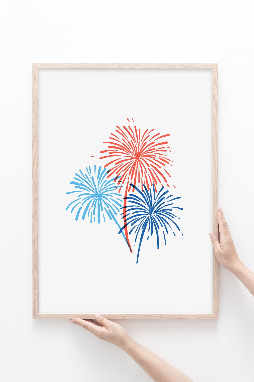 Fireworks 4th of July Printable Fireworks Print USA Fireworks Digital ...