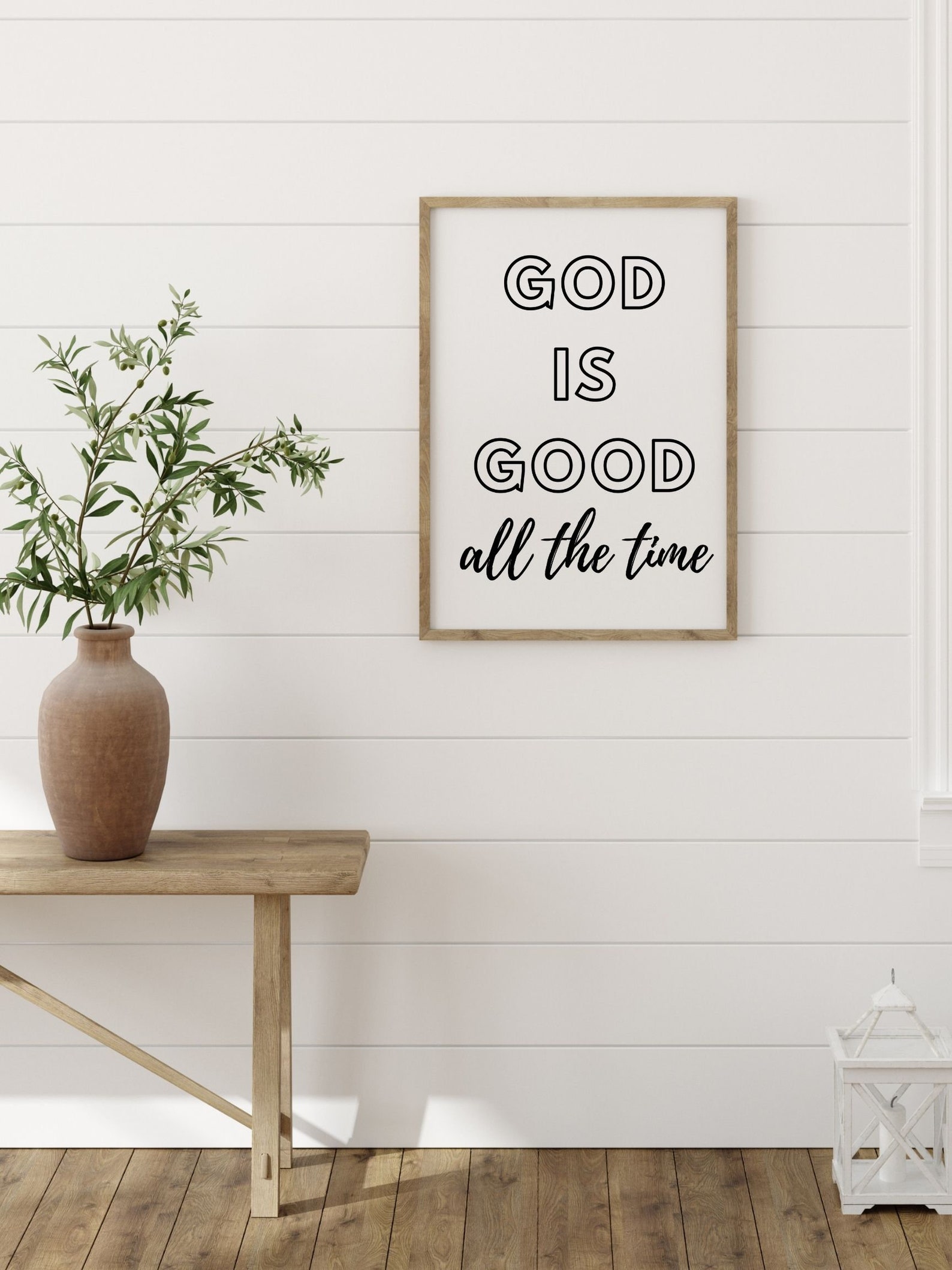 God is Good All the Time Sign Printable Fall Print Fall Decor Christian ...