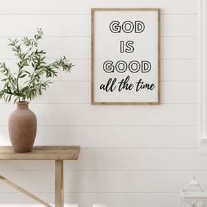 God is Good All the Time Sign Printable Fall Print Fall Decor Christian ...
