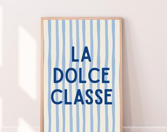 La Dolce Classe Print, Euro Summer Classroom Decor (Digital Download)