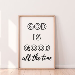God is Good All the Time Sign Printable Fall Print Fall Decor Christian ...