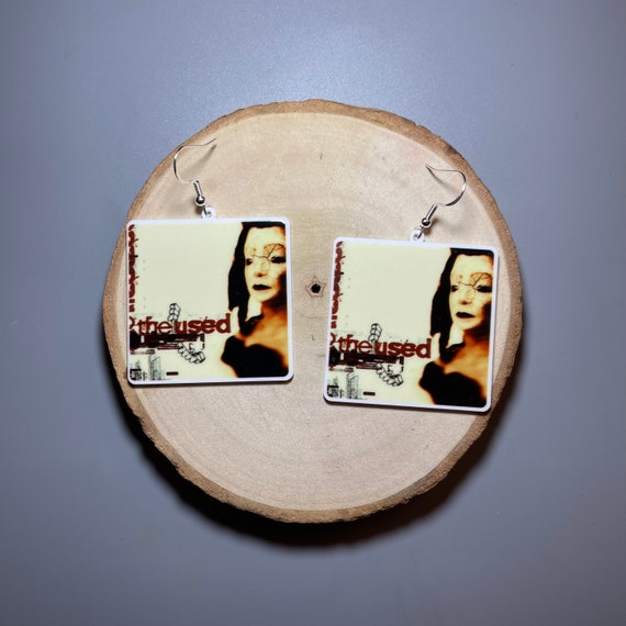 Big The Used Album Earrings Lightweight Handmade Hypoallergenic