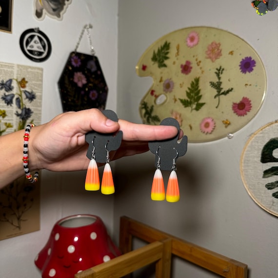 Realistic Candy Corn Earrings