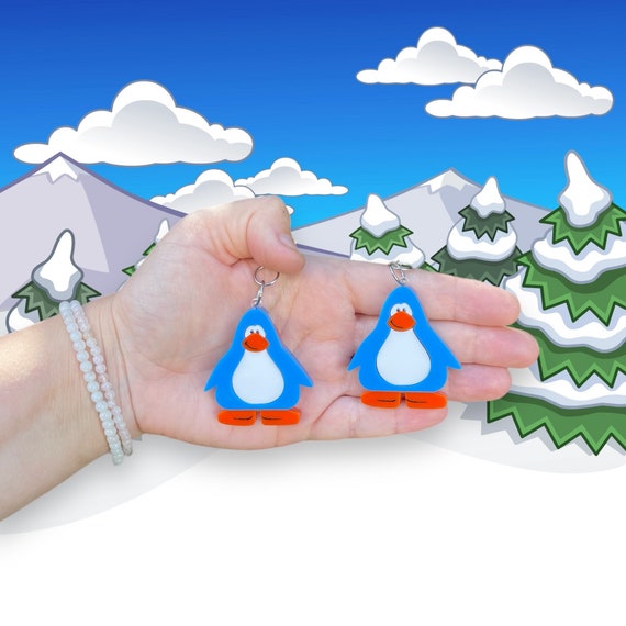 Club Penguin Earrings Handmade Hypoallergenic