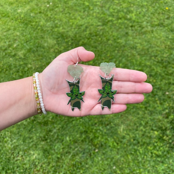Korok Leaf Zeld a Earrings Handmade Hypoallergenic Lightweight One Sided