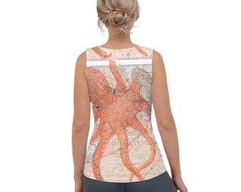 Tacoma Giant Pacific Octopus Sublimation Cut & Sew Tank Top