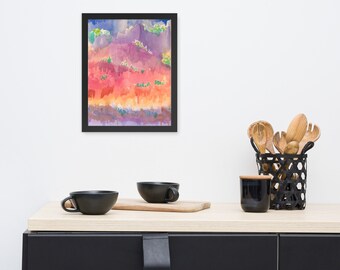 Grand Canyon Watercolor Framed Poster