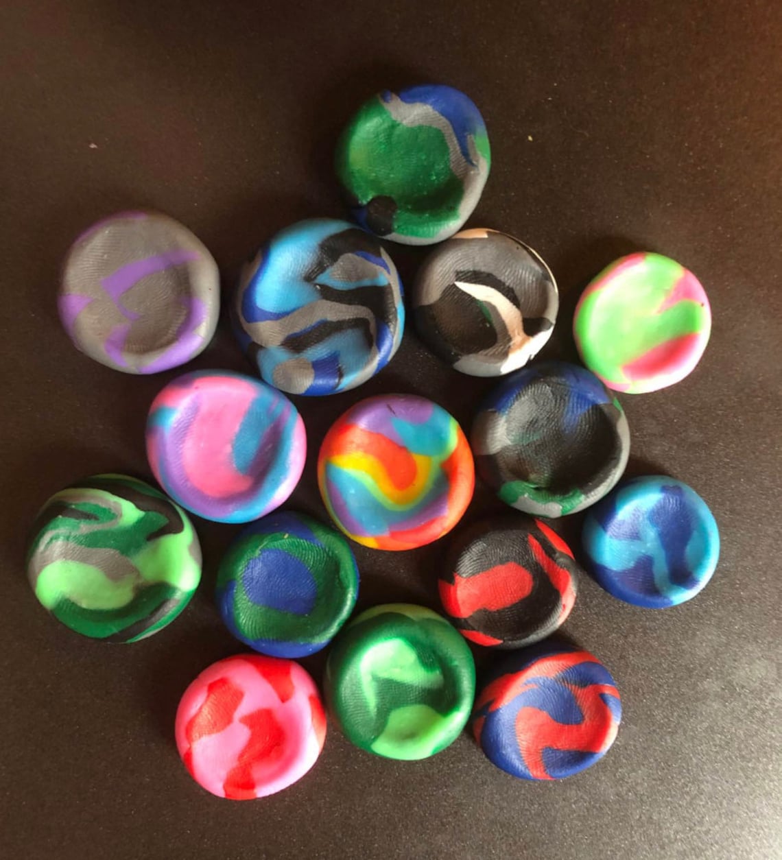 Polymer Clay Worry Stones Etsy