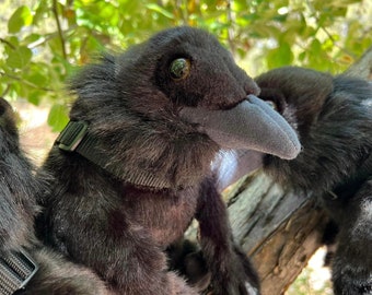 Emotional Support Raven Crow Plush Stuffed Animal Personalized Gift Toy