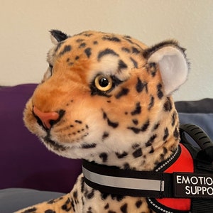 Emotional Support Leopard Plush Stuffed Animal Personalized Gift Toy
