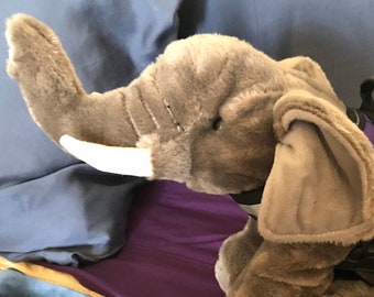 Emotional Support Elephant Stuffed Animal Plushie Toy