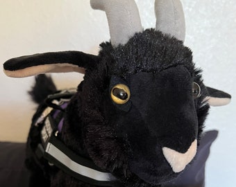 Emotional Support Witchy Baphomet Black Phillip Goat Plush Stuffed Animal Personalized Gift Toy