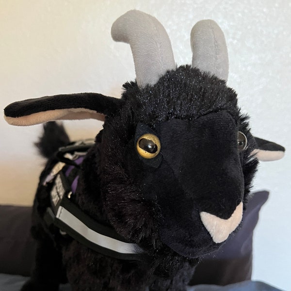 Emotional Support Witchy Baphomet Black Phillip Goat Plush Stuffed Animal Personalized Gift Toy