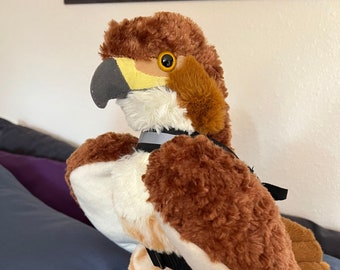 Emotional Support Redtail Hawk Plush Stuffed Animal Personalized Gift Toy