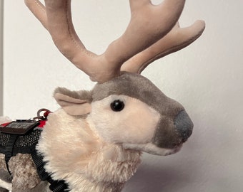 Emotional Support Reindeer Caribou Deer Plush Stuffed Animal Personalized Gift Toy