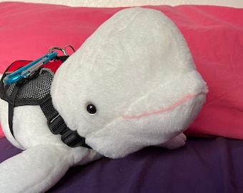 Emotional Support Beluga Whale Plush Stuffed Animal Personalized Gift Toy