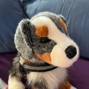 Peluche di supporto emotivo ESSA Australian Shepherd, animale di peluche personalizzato, regalo giocattolo