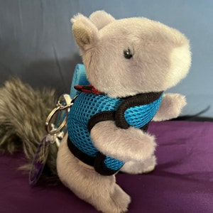 ESSA Gray Squirrel Emotional Support Plush Stuffed Animal Personalized Gift Toy