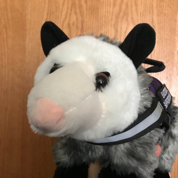 Emotional Support Opossum Possum Plush Stuffed Animal Personalized Gift Toy